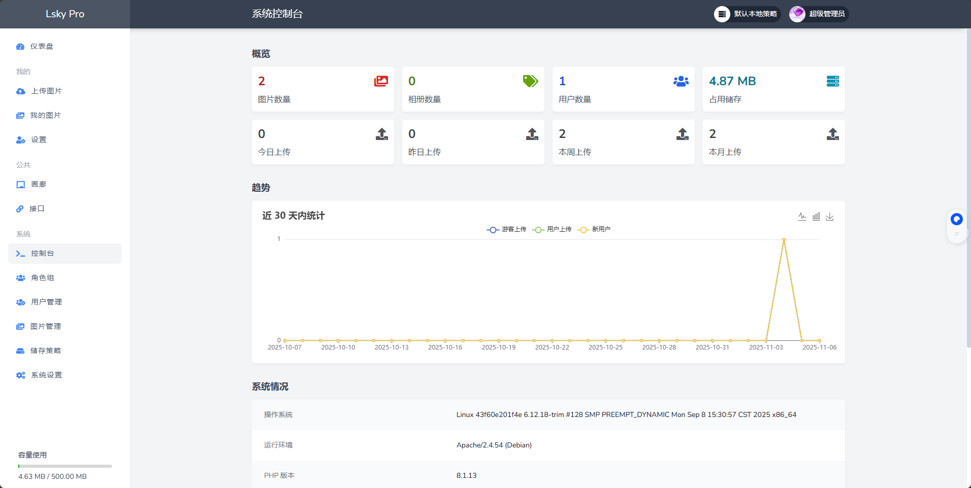 飞牛 NAS 系统上搭建兰空图床-Lsky Pro
